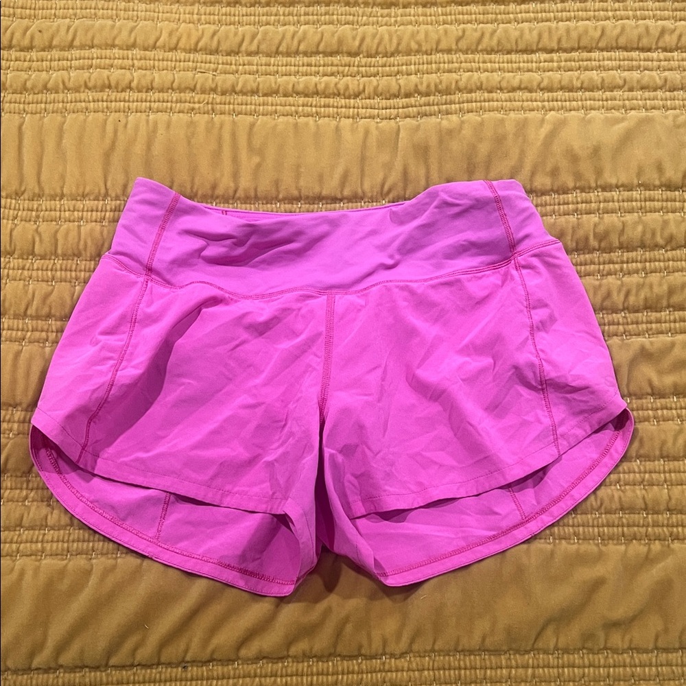 lululemon athletica Vibrant Pink Athletic Shorts